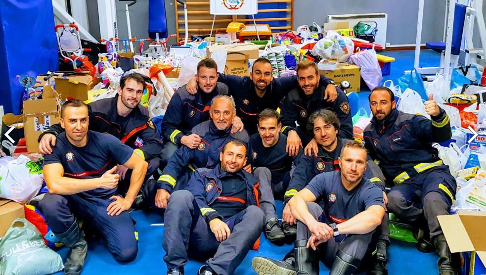 Los #Bomberos de Pontevedra viven su día mas solidario