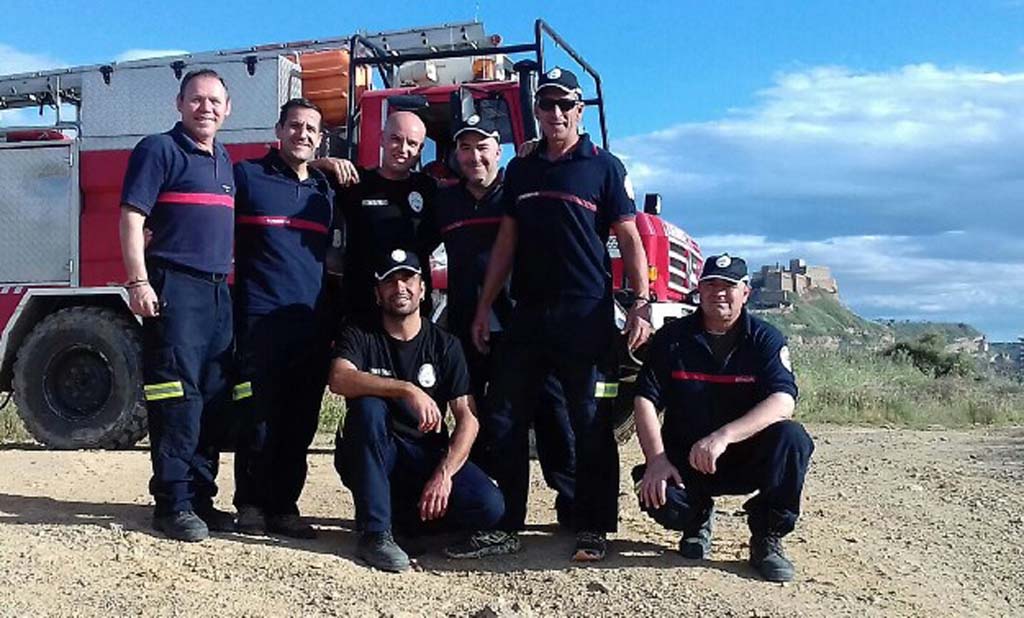 Los #bomberos del Cinca Medio reciben formación en incendios forestales