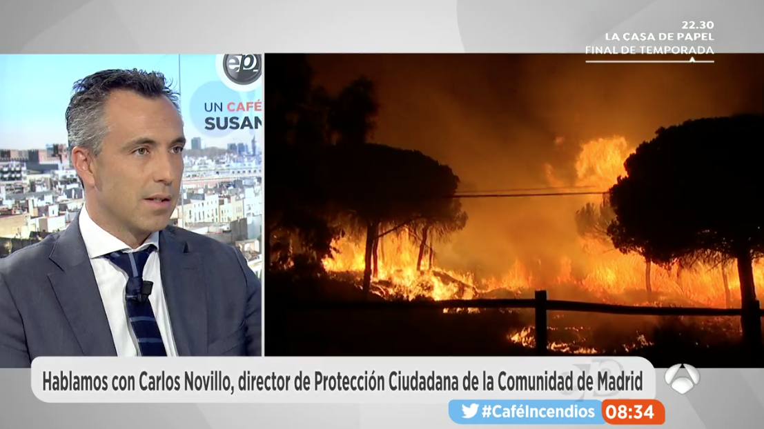Carlos Novillo, presidente de la APTB, en 'Espejo público' 