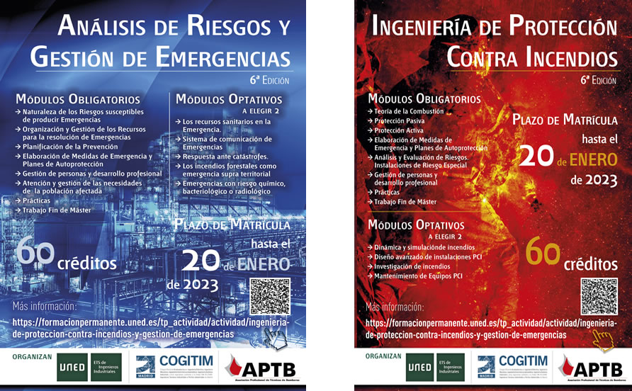 UNED, COGITIM y APTB ponen en marcha la VI edición de los másteres de Emergencias