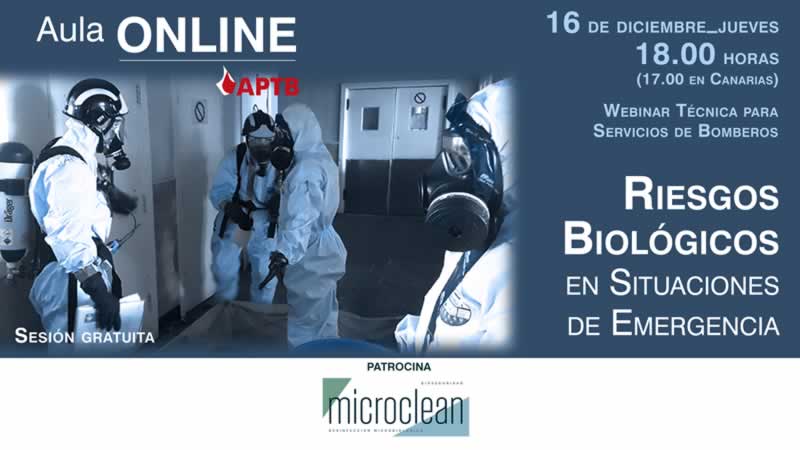 RIESGO_BIOLOGICO APTB - Webinar técnica gratuita: Intervenciones con Riesgo Biológico el próximo 16 de diciembre con @MicroCleanSpain