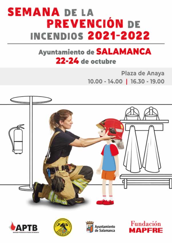 #Salamanca acoge la inauguración nacional de la XVI edición de la Semana de la Prevención de Incendios, organizada por @fmapfre y @APTBBomberos en colaboración con @aytoSalamanca y los Bomberos de la capital