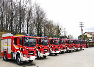 Vizcaya renueva la flota del Servicio de Extinción de Incendios y Salvamento con 15 vehículos equipados con Allison