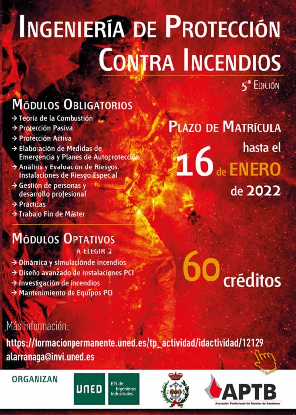 uned_aptb_noticia_big APTB - Abierta la inscripción para los másteres de #Protección contra #Incendios y de Gestión de #Emergencias de @UNED, @cogitimadrid y @APTBBomberos