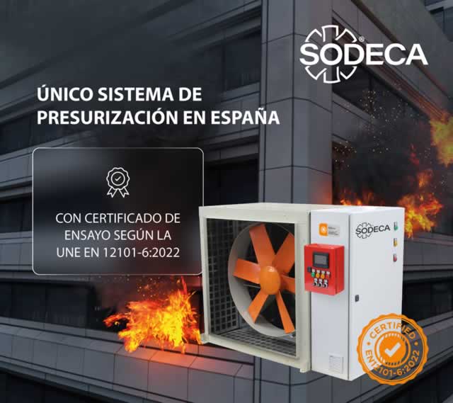KIT BOXPDS de SODECA: el único sistema de presurización en España con certificado de ensayo según la norma europea UNE EN 12101-6:2022