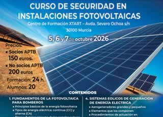 Curso de sobre Seguridad en Instalaciones Fotovoltaicas los días 5, 6 y 7 de octubre en Murcia