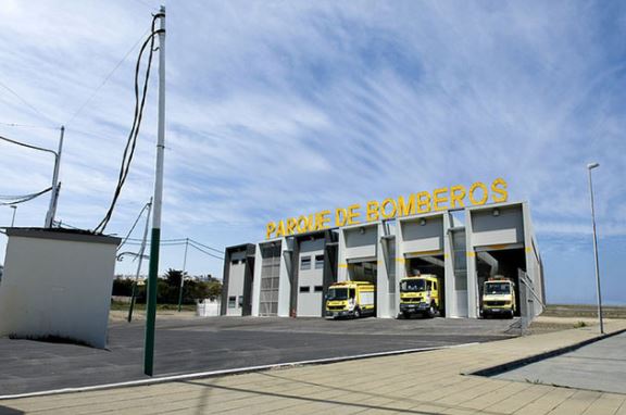 El nuevo parque de #bomberos de Tarifa ya tiene su primera piedra