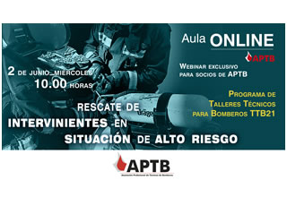 Arranca el Programa de Talleres Técnicos #TTB21, exclusivo para Servicios de Bomberos y socios de #APTB